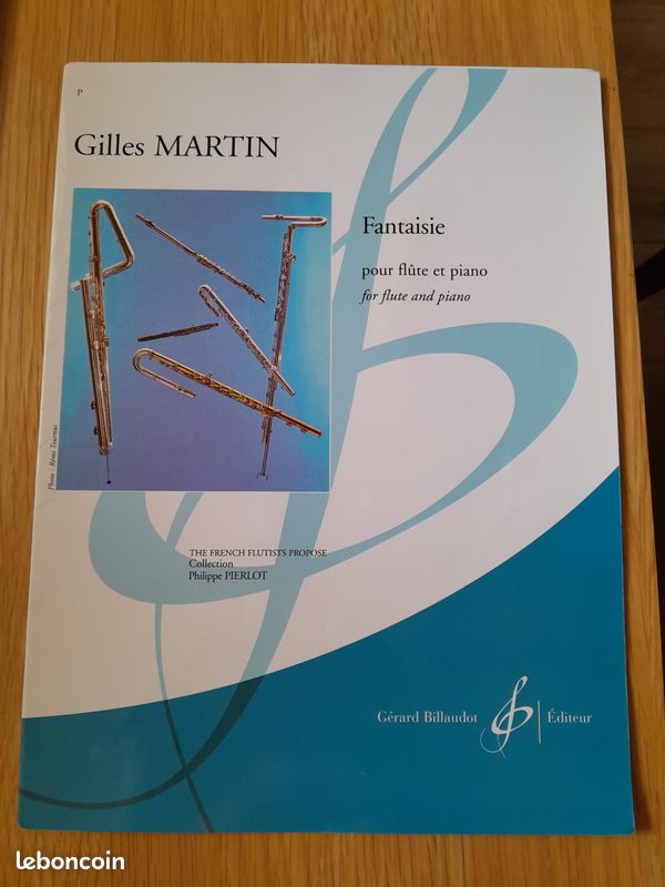Fantaisie pour flûte et piano / Gilles MARTIN (image 1)