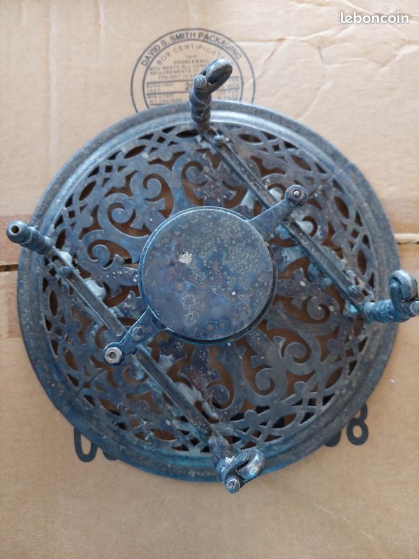 Ancien Chauffe-plat En Métal – 20 Cm De Diamètre (Sans Marque, Déco Rétro)