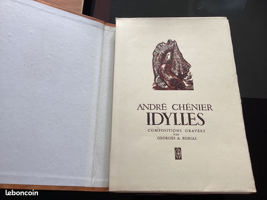 Livre rare Idylles d’André Chénier (image 1)