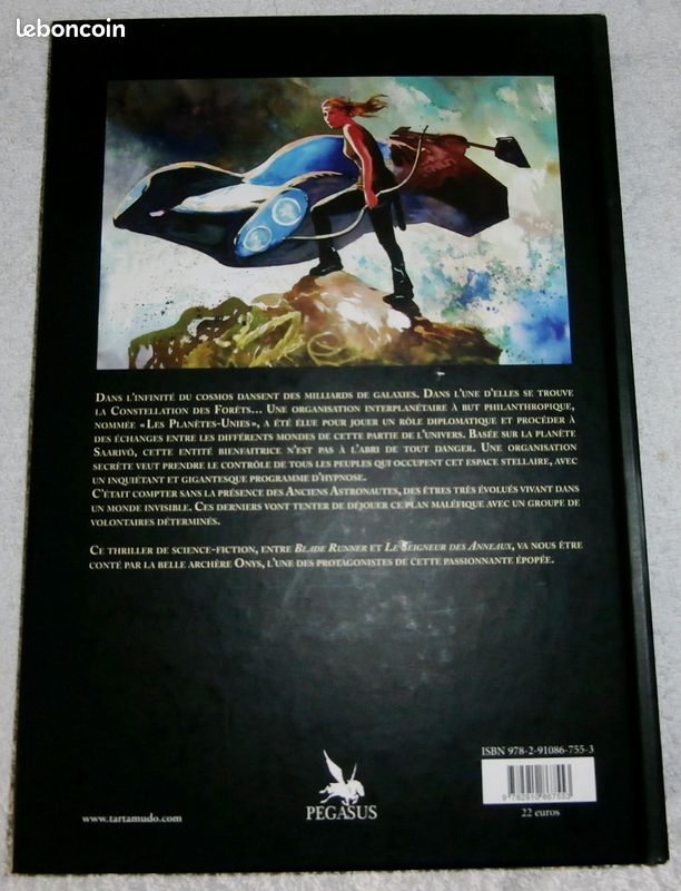 BD SF E.O "CONSTELLATION" avec dessin aquarellé et signature Vincent POMPETTI. Editions TARTAMUDO 2017 (image 4)