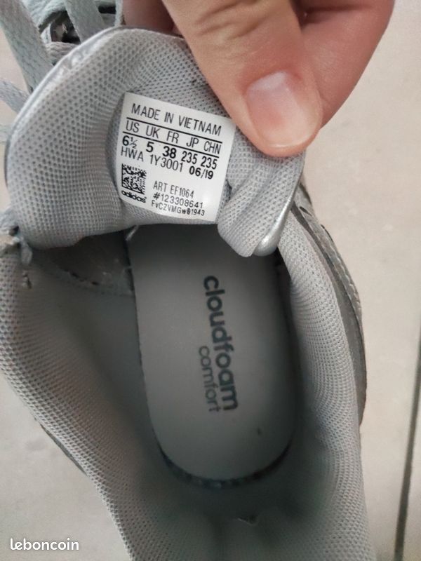 Chaussures Adidas grise taille 38 femme (image 3)