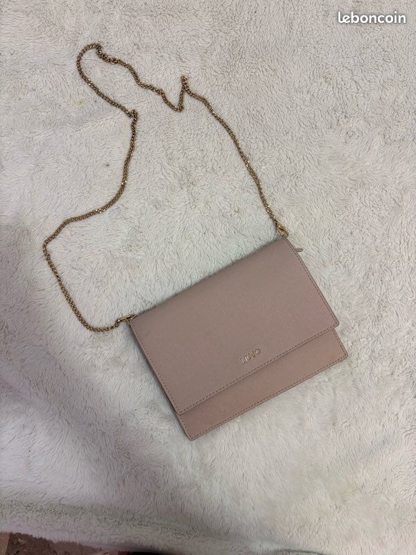 Sac à main Liu Jo en cuir rose pâle – État neuf (image 1)