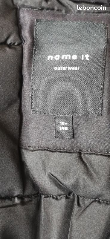 Parka noire taille 10 ans (image 5)
