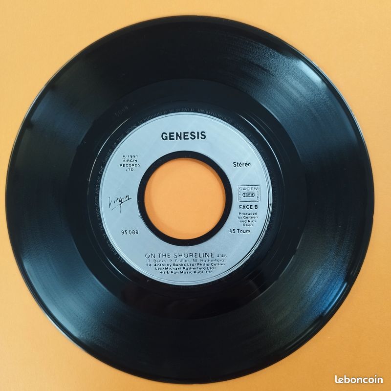 Genesis disque vinyle 45t 2 titres I Can't Dance (image 6)