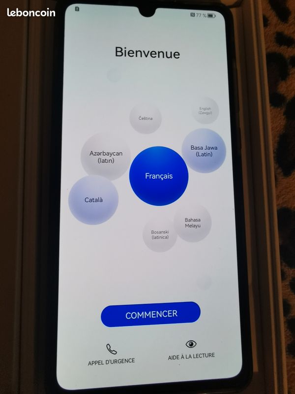 Huawei P30 comme neuf dans son emballage d'origine débloqué tout opérateur. État : comme neuf (image 1)