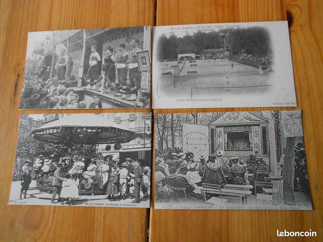 Lot de 8 cartes postales : Loisirs (Lot A) (image 3)