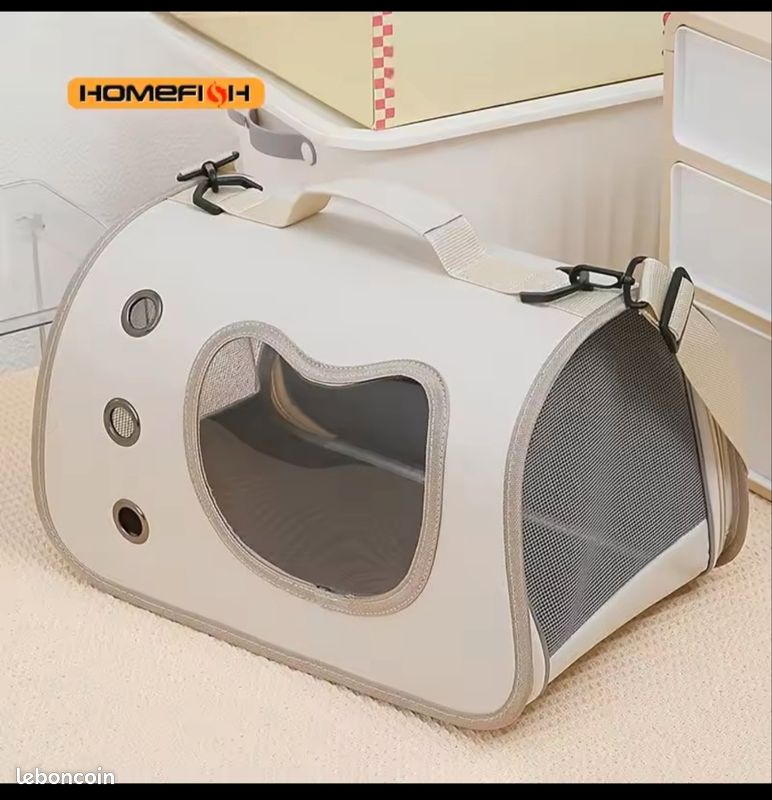 Sac de transport pour chat et petit chien – cage transport chat – sac voyage animal (image 2)