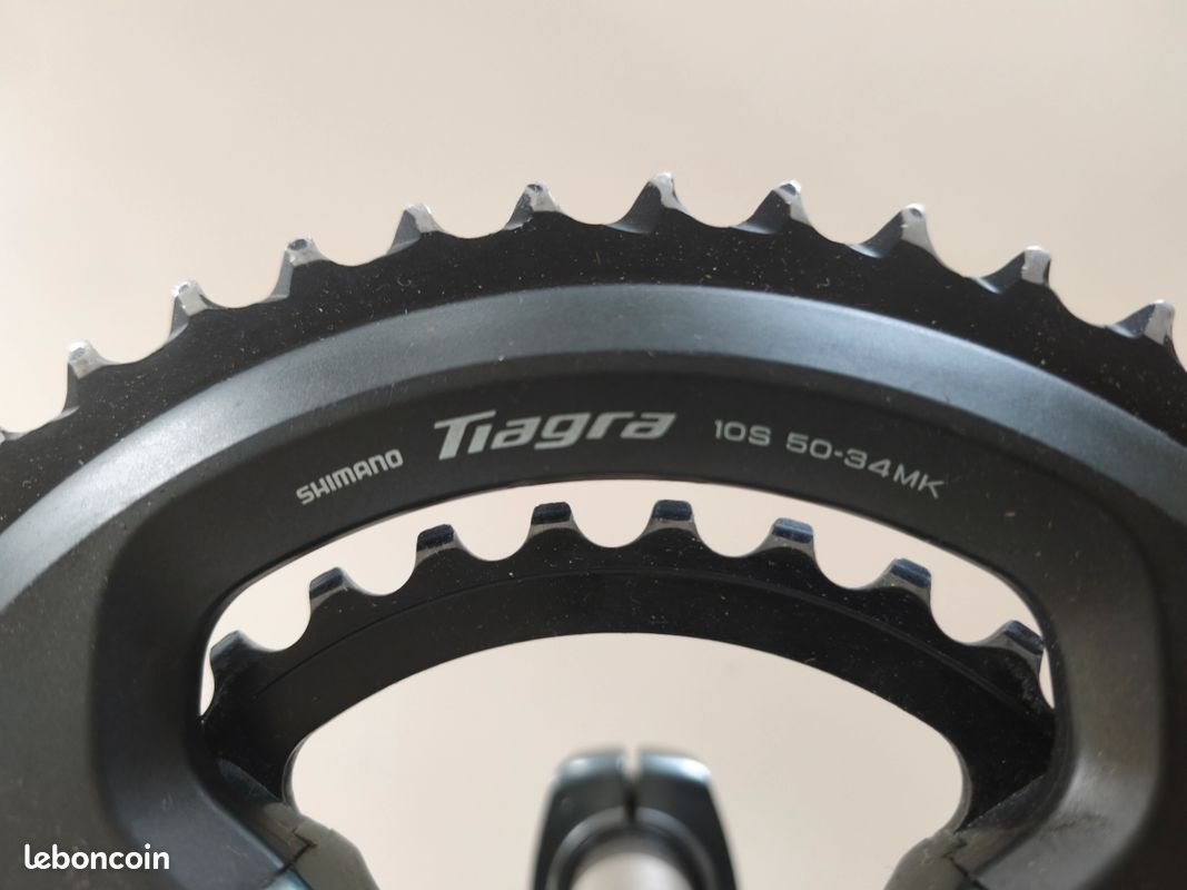 Pédalier De Vélo Route 170mm – 50/34T, Trou Carré, Noir, 780g En Alliage – Compatible Route Et VTT !