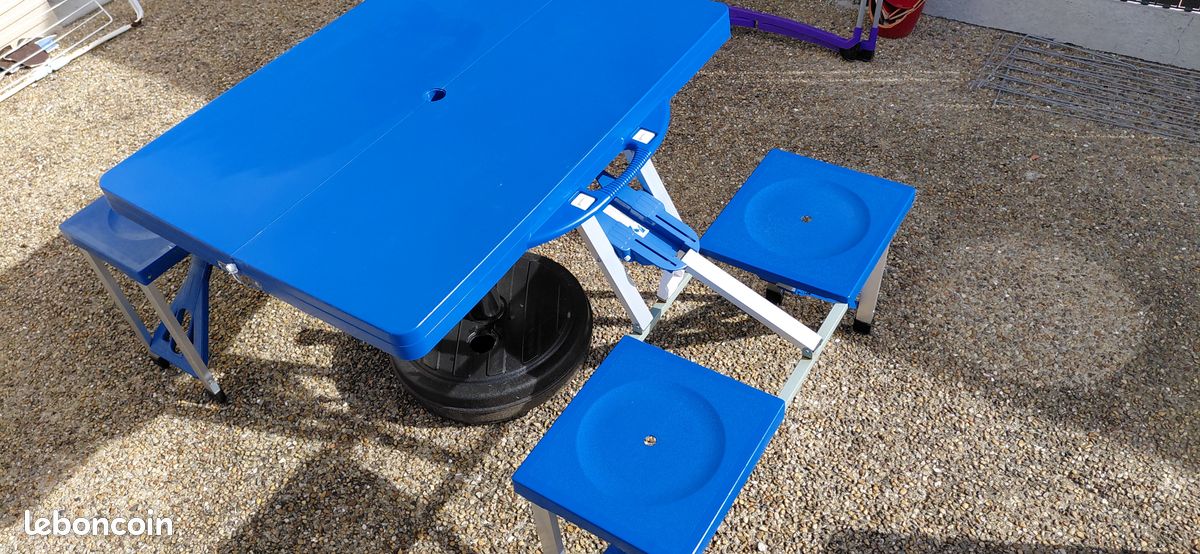 Camptime Taurus Lot de 2 bancs Pliables pour Camping jusqu'à 150 kg92