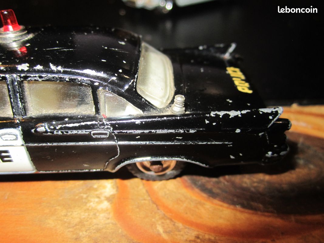 Dinky Toys 258 - Dodge Royal Sedan Police 1961, Noire, Fabrication Anglaise