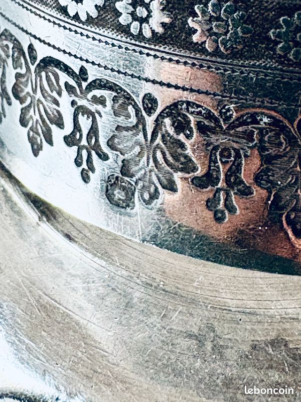 Rond De Serviette Ancien En Argent, Motif Minerve Et Gravure René, Superbe état