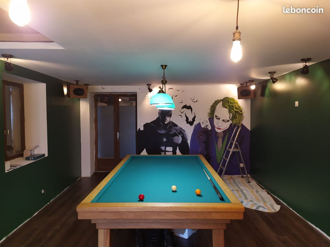 🎱 Billard d’occasion 2m80 – Français compétition – Marque Lesserteur – Restauré à neuf – 1990 (image 1)