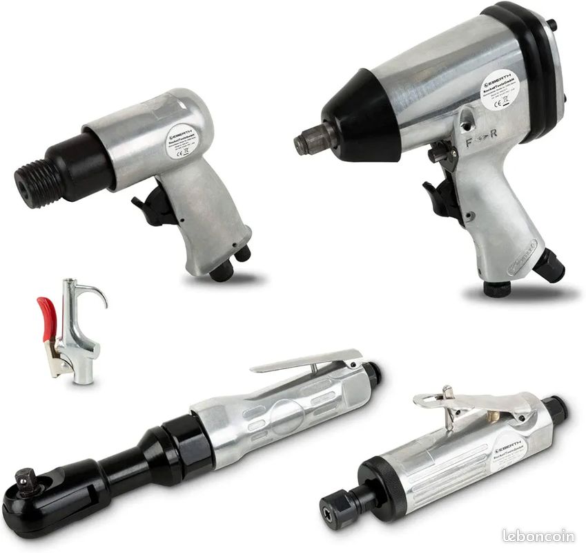 Clé Pneumatique - QQMORA - Clé à Cliquet à Tige Droite - 3/8 Pouces - Léger Et Compact - 16 Cm