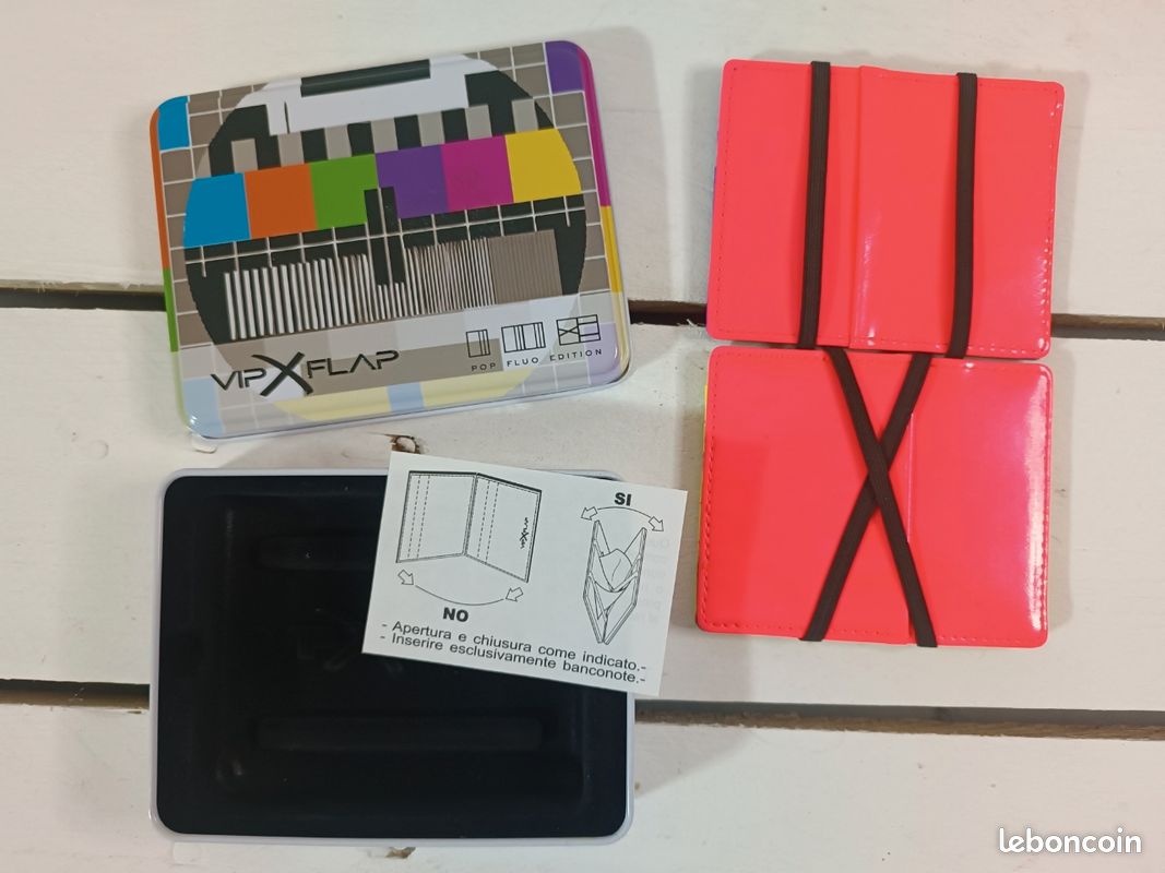 Portefeuille Vipflap P20f En Cuir - Collection Privilege, Couleur Struzzo, Neuf Avec étiquettes