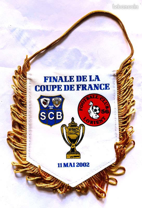 Fanion FC Lorient - SC Bastia – Finale Coupe De France 2001/2002, Souvenir Collector