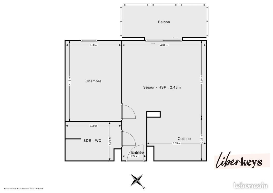 Appartement 2 pièces 42 m² · à La Chapelle-sur-Erdre · 42 m² · 165 000 €