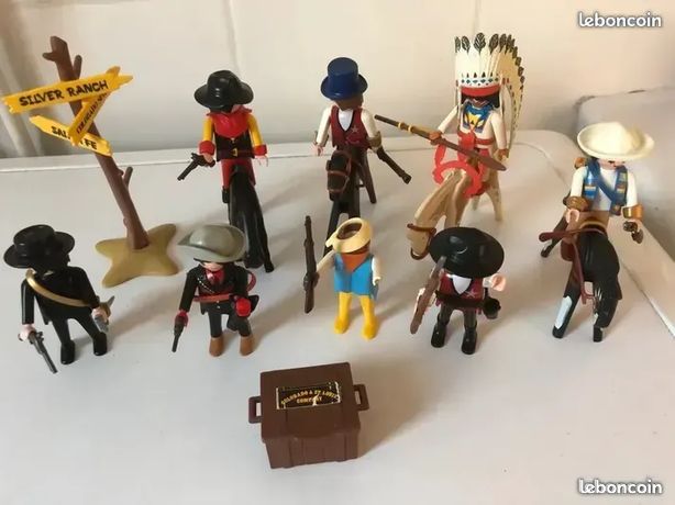 PLAYMOBIL Western - *Timon marron clair pour chariot, diligence 70013