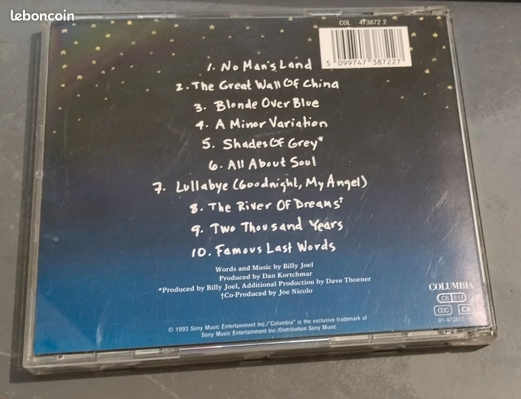 Billy Joel rivers of dreams cd (image 2)