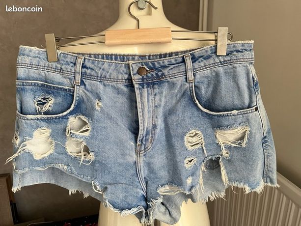 Combishort En Jean ZARA Taille S - Bleu - Occasion En Très Bon état