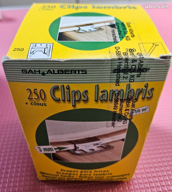 250 clips lambris 3mm + 200 clips (image 3)