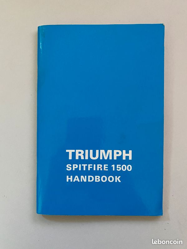 Manuel utilisation TRIUMPH Spitfire 1500 (image 1)