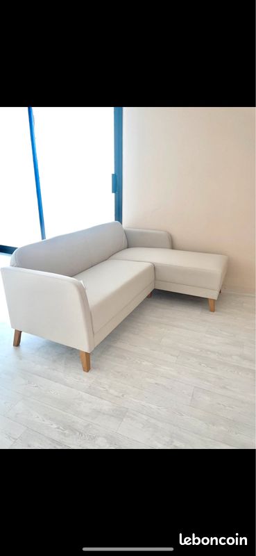 Canapé d’angle beige IKEA (image 1)