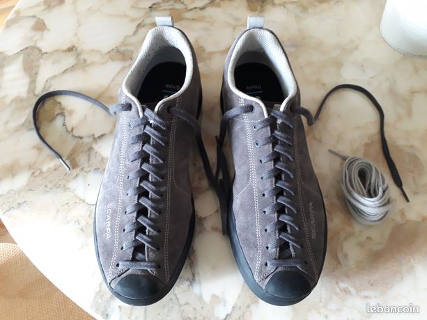 Chaussures Scarpa Mojito Wrap Gris Clair - Sneakers Loisir Cuir évolo Unisexe