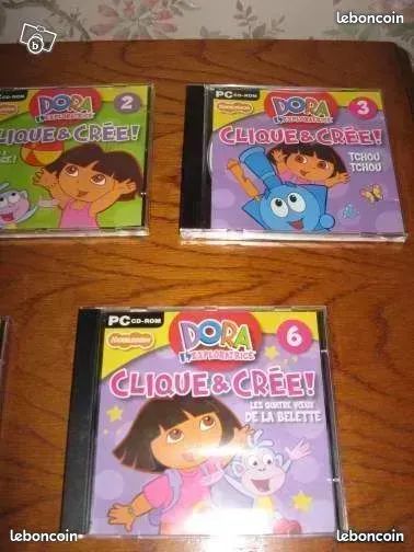 5 jeux pour PC DORA bon état " clique et crée  " pour apprendre l anglais dessiner jouer compter ect... (image 3)