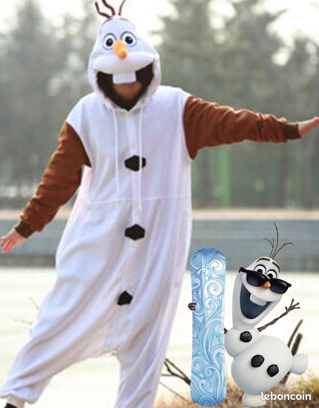 Olaf Pyjama Combinaison Reine Des Neiges Déguisement Combinaison