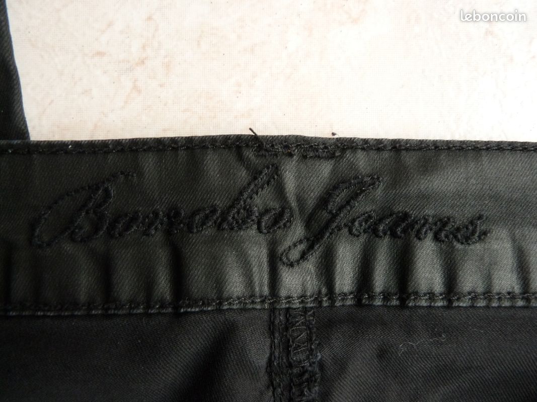 Jean noir enduit Bonobo T40 (image 3)