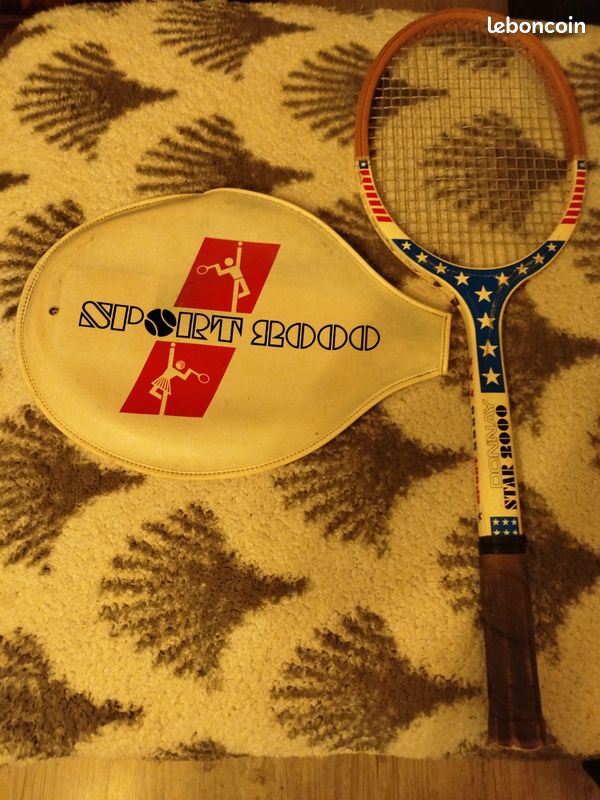 Raquette tennis bois DONNAY avec sa croix anti vrillage
