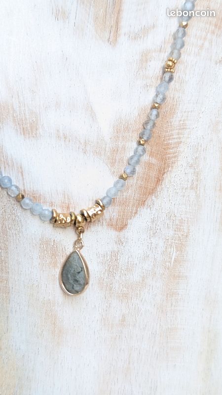 COLLIER WATER MYSTIQUE En Pierre Naturelle Améthyste Plus Boîte. EUR 13