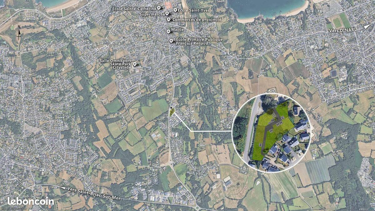 Terrain 340 m² Saint Lunaire · à Saint-Lunaire · 220 000 €