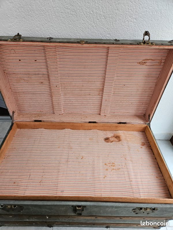 Accessoire Malle Ancienne En Laiton - Charnière Serrure Vintage CT-Large - Malle2Luxe