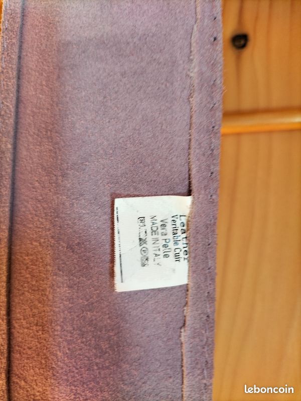 Ceinture mauve cuir (image 2)