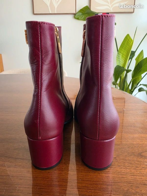 Bottines Tommy Hilfiger "Ingrid" - Bordeaux - T.38 (image 4)