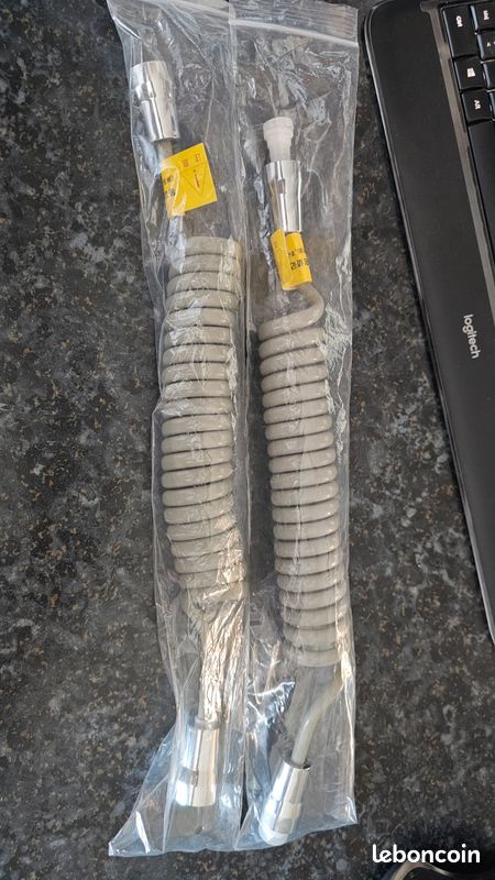 Raccord de douche robinet souple 150 à 180 cm NEUF 1/2 (image 1)