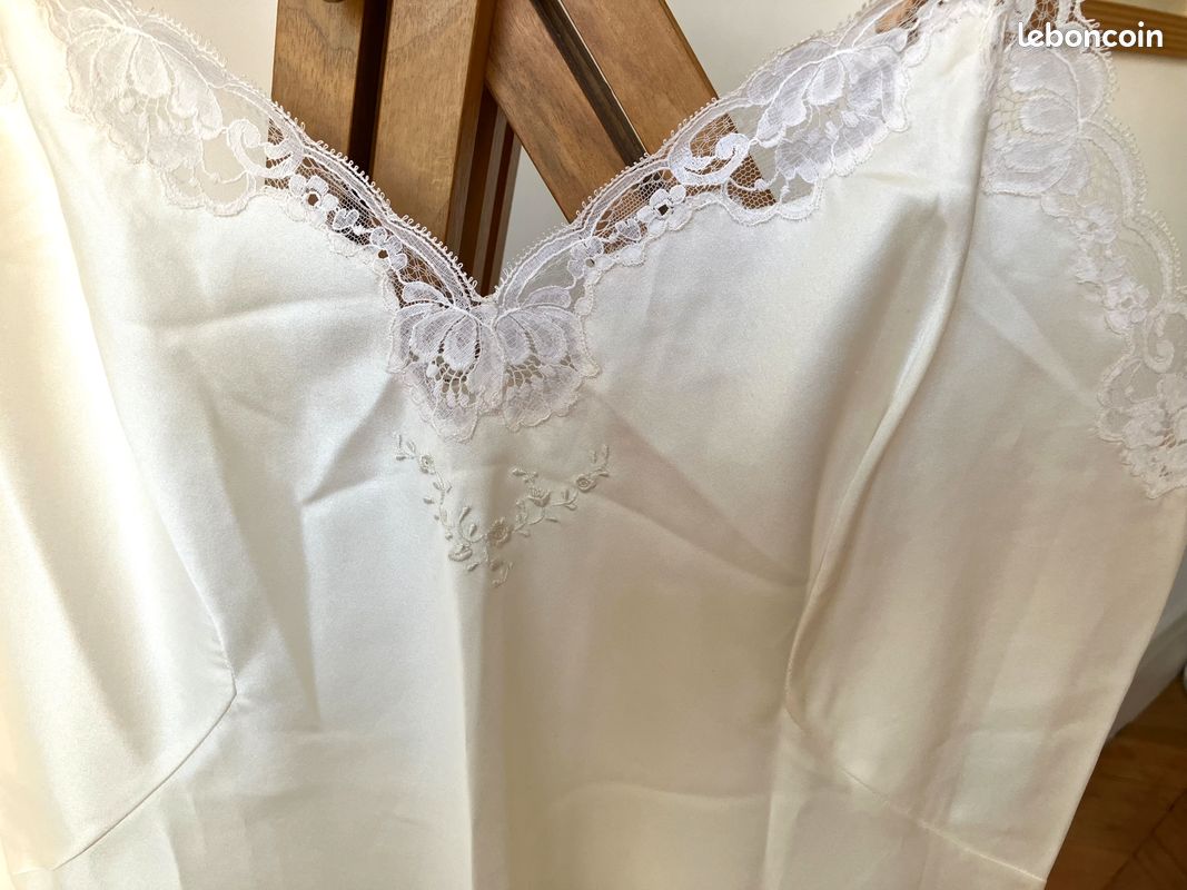 Lot Nuisette + Déshabillé Vintage Rose - Taille S - Occasion Très Bon État