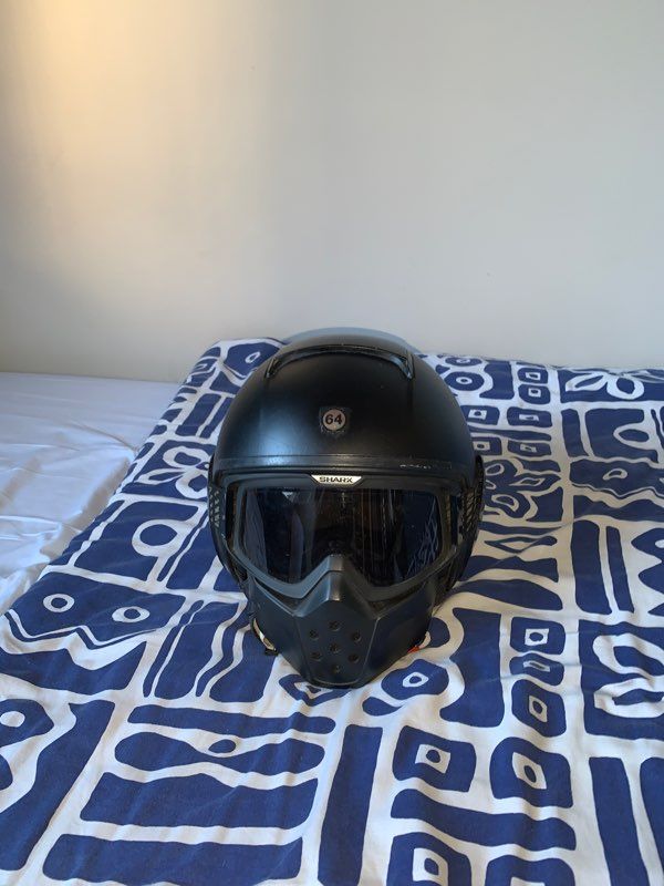 Lunettes masque avec protection visage trendy 19 t-101 dark knight noir mat