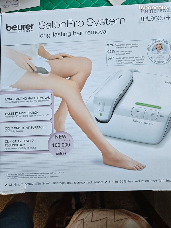 Épilateur Lumière Pulsée Beurer IPL 9000 Salon Pro - Neuf Jamais Utilisé