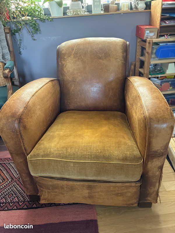 Fauteuil club années 30 (image 2)