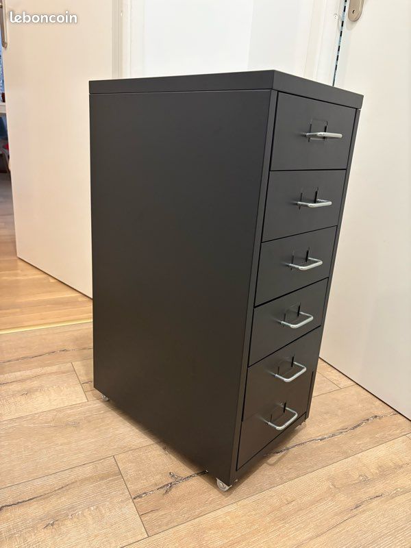 Caisson à tiroirs sur roulettes HELMER, noir, prix négociable (image 3)