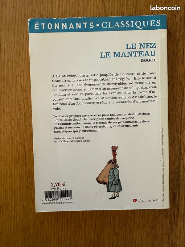 Livre "Le Nez - Le Manteau" (Gogol) (image 2)
