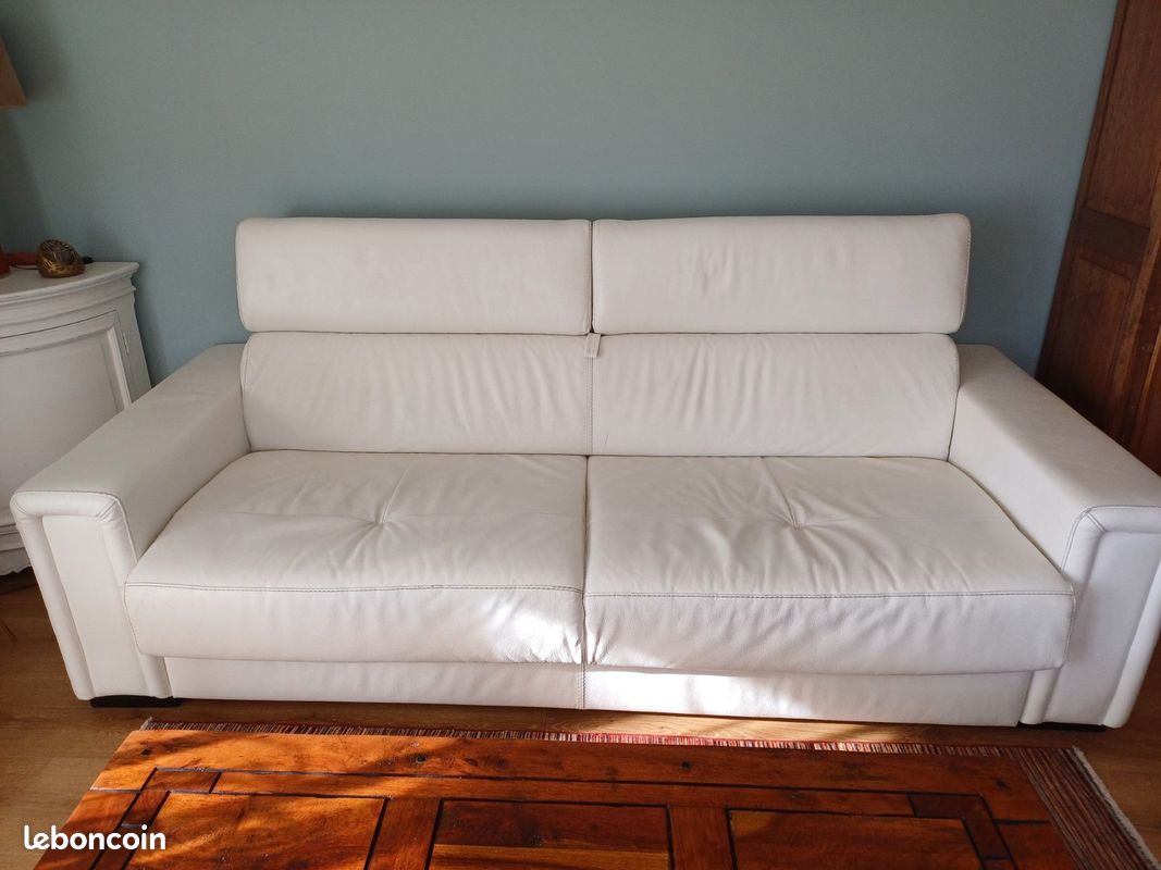 Canapé cuir (image 1)