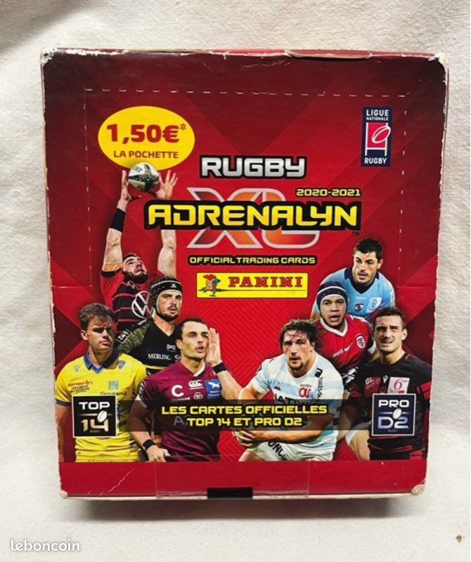 Panini Rugby Equipe De France - Rage De Vaincre Boîte Métal 12 Pochettes + 3 Cartes Édition Limitée