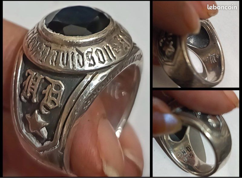 Bague Harley-Davidson® Par Thierry Martino - Chevalière Argent 925 Neuve Sans Emballage, Taille 62