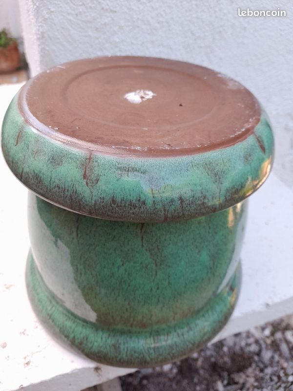Vase terre/ceramique vert (image 8)