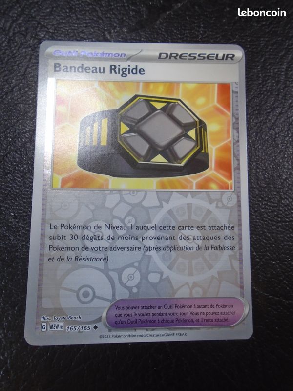 Bandeau rigide 165/165 carte pokemon reverse (image 1)