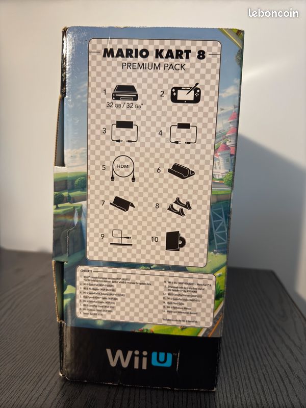 Wii U 32Go Noir pack Mario Kart 8 + 4 jeux (image 4)