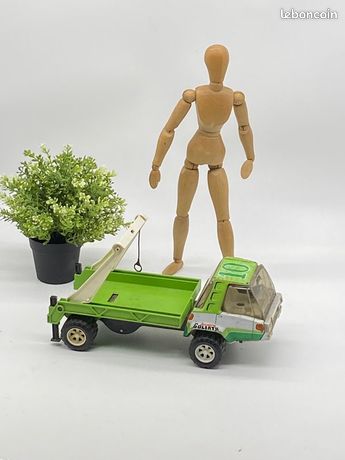JEU JOUET ANCIEN en tôle Petit Camion Gris collection jouet de bazar